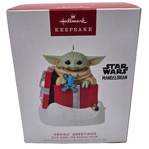 Star Wars Hallmark Magic Sounds Ornament Grogu The Child Mandalorian Baby Yoda
